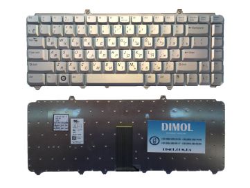 Оригинальная клавиатура для ноутбука Dell Inspiron 1420, 1520, 1521, 1525, Vostro 1400, 1500, XPS М1330, М1520, М1525, М1530, rus, Silver