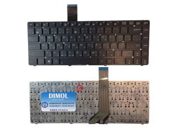 Оригинальная клавиатура для ASUS A45, A45V, K45, N45, K45VD, S400, S46, S505, K45A, K45VM, K45VS, K45DR, U37, U44, U47, U46, rus, black, without frame