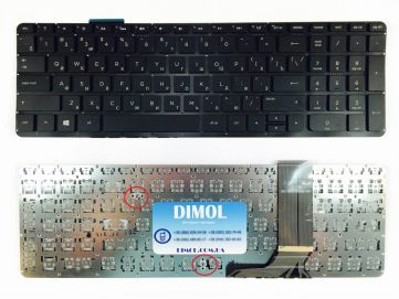 Оригинальная клавиатура для ноутбука HP Envy 15-J, 15T-J, 15Z-J, 17-J, 17T-J rus, black, без фрейма  