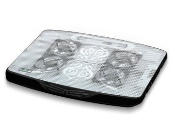 Охлаждающая подставка для ноутбука CoolCold N100-1, (черный\белый)