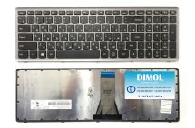 Оригинальная клавиатура для Lenovo IdeaPad Flex 15, Flex 15D, G500s, G505s, S510p, Z510, black, silver frame, ru