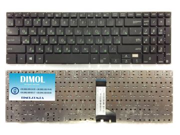 Оригинальная клавиатура для ноутбука Asus Pro PU500, PU551 series, black, ru