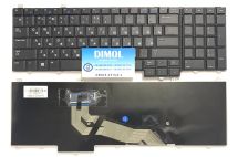 Оригинальная клавиатура для ноутбука Dell Latitude E5540 series, ru, black