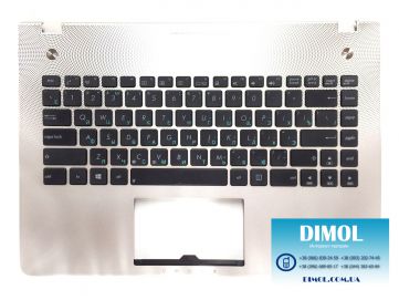 Оригинальная клавиатура для ноутбука Asus N46, N46VM, N46VZ series, black, ru, передняя панель