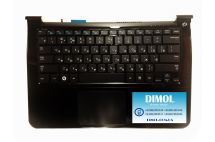 Оригинальная клавиатура для Samsung NP900X3A series, rus, black, передняя панель