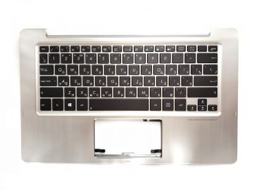 Оригинальная клавиатура для ноутбука Asus TX300 series, black, ru, передняя панель, подсветка 