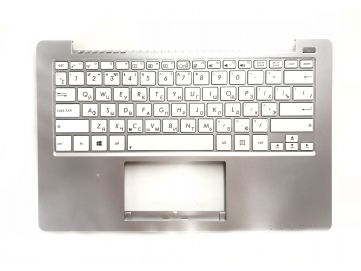 Оригинальная клавиатура для ноутбука ASUS X201, X201E, X202, X202e, Q200, Q200E, S200, S200E series, rus, white, передняя панель, динамики