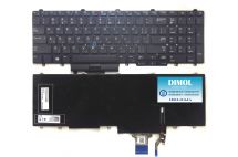  Оригинальная клавиатура для ноутбука Dell Latitude E5550, Latitude E5570, Latitude 5580 series, rus, black, подсветка, трекпоинт 
