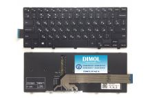 Оригинальная клавиатура для ноутбука Dell Inspiron 14-3000, Vostro 14-5000 series, rus, black, подсветка