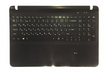 Оригинальная клавиатура для Sony Vaio Fit 15, FIT15, SVF15 series, black, передняя панель, тачпад, подсветка