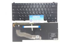 Оригинальная клавиатура для ноутбука Dell Latitude E5440 series, ru, black, подсветка