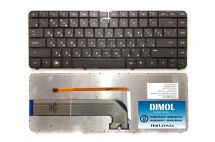Оригинальная клавиатура для ноутбука HP Pavilion dm4-3000, dm4t-3000, dm4-3000tu, dm4-3000tx series, black, ru, рамка, подсветка