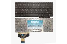Оригинальная клавиатура для ноутбука Sony Vaio SVF13, Vaio SVF14 (VER.1) series, black, ru, подсветка  