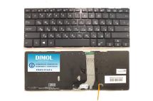 Оригинальная клавиатура для ноутбука Asus vivobook S14 X411UF series ru, black, подсветка