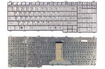 Оригинальная клавиатура для Toshiba Satellite A500, A505, L350, L355, L500, L505, L510, L515, L550, L555, P200, P300, P500, P505, Qosmio G50, G55, X500, X505 silver, ru