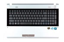 Оригинальная клавиатура для ноутбука Samsung RV511, RV513, RV520 series, rus, black, передняя панель