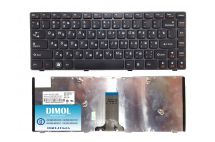 Оригинальная клавиатура для Lenovo IdeaPad V370 series, ru, black, gray frame