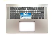 Оригинальная клавиатура для ноутбука Dell Inspiron 16 Pro 5620, 5625 series, rus, black, подсветка, серебристая передняя панель