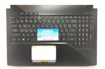 Оригинальная клавиатура для ноутбука Asus FX503, FX503V, FX503VD, FX503VM series, black, ua, подсветка-RGB, черная передняя панель