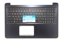 Оригинальная клавиатура для ноутбука Asus E502NA, E502N series, ukr, black, черная передняя панель