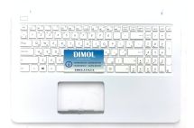 Оригинальная клавиатура для ноутбука Asus E502, E502M, E502MA, E502S, E502SA series, ukr, white, белая передняя панель