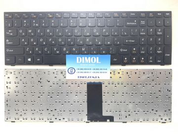 Клавиатура для Lenovo IdeaPad B5400, M5400, black, (black frame), RU