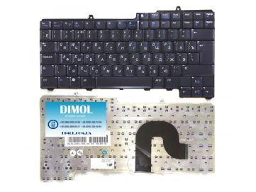 Оригинальная клавиатура для ноутбука Dell Inspiron 1300, B120, В130, Latitude 120L series, ru, black