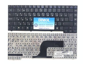 Оригинальная клавиатура для ноутбука Asus A3A, A4, A4000, A7, F5, PRO50, Pro31F, X50, X59, Z83, Z91, Z92, G2 series, rus, black, шлейф вправо