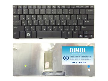 Оригинальная клавиатура для ноутбука Dell Inspiron Mini 10, 10v, 1010, 1011, rus, black