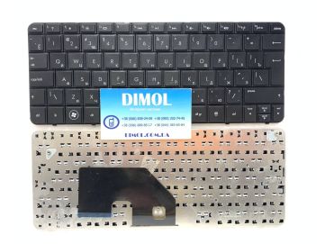 Оригинальная клавиатура для ноутбука HP Mini 110-3000, 110-3100, CQ10-400, CQ10-500, CQ10-700, CQ10-800 series, rus, black