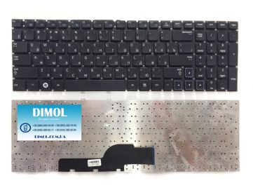 Оригинальная клавиатура для ноутбука SAMSUNG NP300E5, NP300V5, NP305E5, NP305V5 series, rus, black, без фрейма