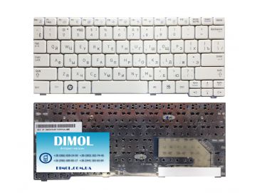 Оригинальная клавиатура для ноутбука Samsung N102, N128, N140, N143, N145, N148, N150, NB20, NB30, NP-N128, NP-N140, NP-N143, NP-N145, NP-N148, NP-N150, NP-NB20, NP-NB30, White, RU
