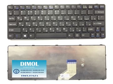 Оригинальная клавиатура для ноутбука Sony Vaio E11, SVE11 series, rus, black 