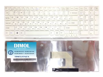 Оригинальная клавиатура для ноутбука Sony Vaio VPC-EL white,  ru