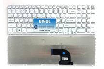 Оригинальная клавиатура для ноутбука Sony Vaio E15, E17, SVE15, SVE17 series, white, ru