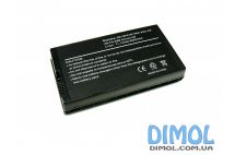 Аккумуляторная батарея для ноутбука Asus A8, F8, X80, 80F, Z99, black 5200mAhr, 11,1v