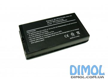 Аккумуляторная батарея для ноутбука Asus A8, F8, X80, 80F, Z99, black 5200mAhr, 11,1v