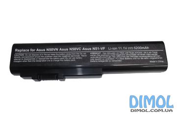 Аккумуляторная батарея Asus A32-N50 N50, N50VN, N50VC 10.8V 5200mAh Black