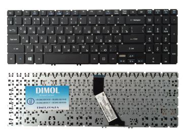 Клавиатура для ноутбука Acer Aspire V5-552, V5-552PG, V5-572G, V5-572P, V5-573, V5-573G, V5-573P, V7-581, V7-581P, V7-582, series, rus, black