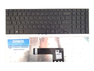 Оригинальная клавиатура для Sony Vaio Fit 15, FIT15, SVF15, black (no frame), RU