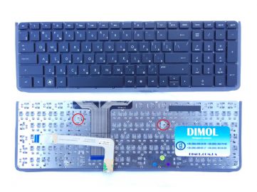 Оригинальная клавиатура для HP Envy 17-3000, 17-3200 series black (no frame) backlit RU