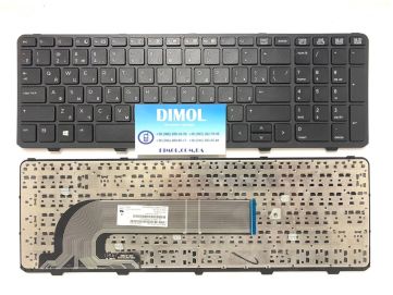 Оригинальная клавиатура для ноутбука HP ProBook 450 G0, 455 G1, 470 G1, 450 G2, 455 G2, 470 G0, G1, G2 rus, black, рамка