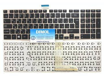 Оригинальная клавиатура для ноутбука Toshiba Satellite L50, L55, S50 series, rus, black