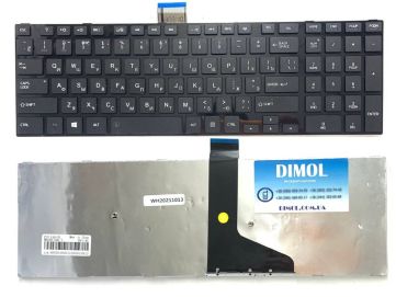 Оригинальная клавиатура для ноутбука Toshiba Satellite L50, L55, S50 series, rus, black