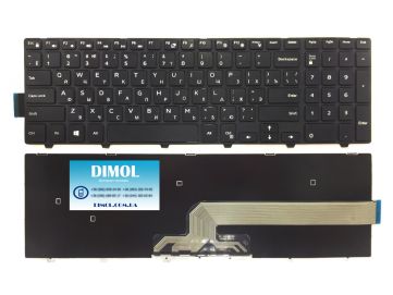 Оригинальная клавиатура для ноутбука Dell Inspiron 15-3000, 15-5000, 17-5000, Inspiron 3541, 3542, 3543, 3551, 3558, 3878, 5542, 5545, 5547, 5558, 5559, 5748, 5749, 5755, 5758, 5759, Vostro 3546 rus, black
