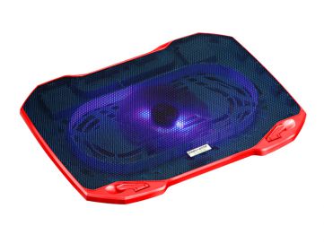 Охлаждающая подставка для ноутбука CoolCold F2, (черный/красный, черный\зеленый)