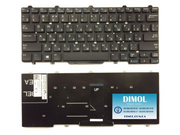 Оригинальная клавиатура для ноутбука Dell Latitude 3340, E3340 black, ru 