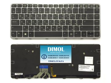 Оригинальная клавиатура для HP EliteBook Folio 1040 G1, 1040 G2 series, black, rus
