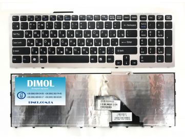 Оригинальная клавиатура для ноутбука Sony Vaio VPC-F11, F12, F13 series, ru, black