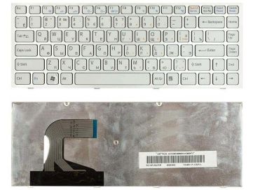 Оригинальная клавиатура для ноутбука Sony Vaio VPC-S series, silver, ru 